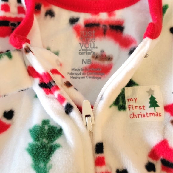 NWT-Carter's-Baby Boy-Fleece Infant Pajama Bundle-Multi-Color-Size NB & 3 Months - Picture 4 of 7